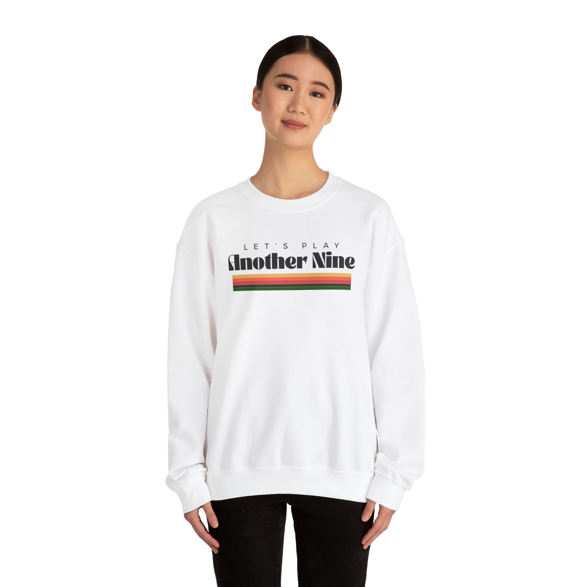 Retro Sunset Heavy-Blend Crewneck Sweatshirt
