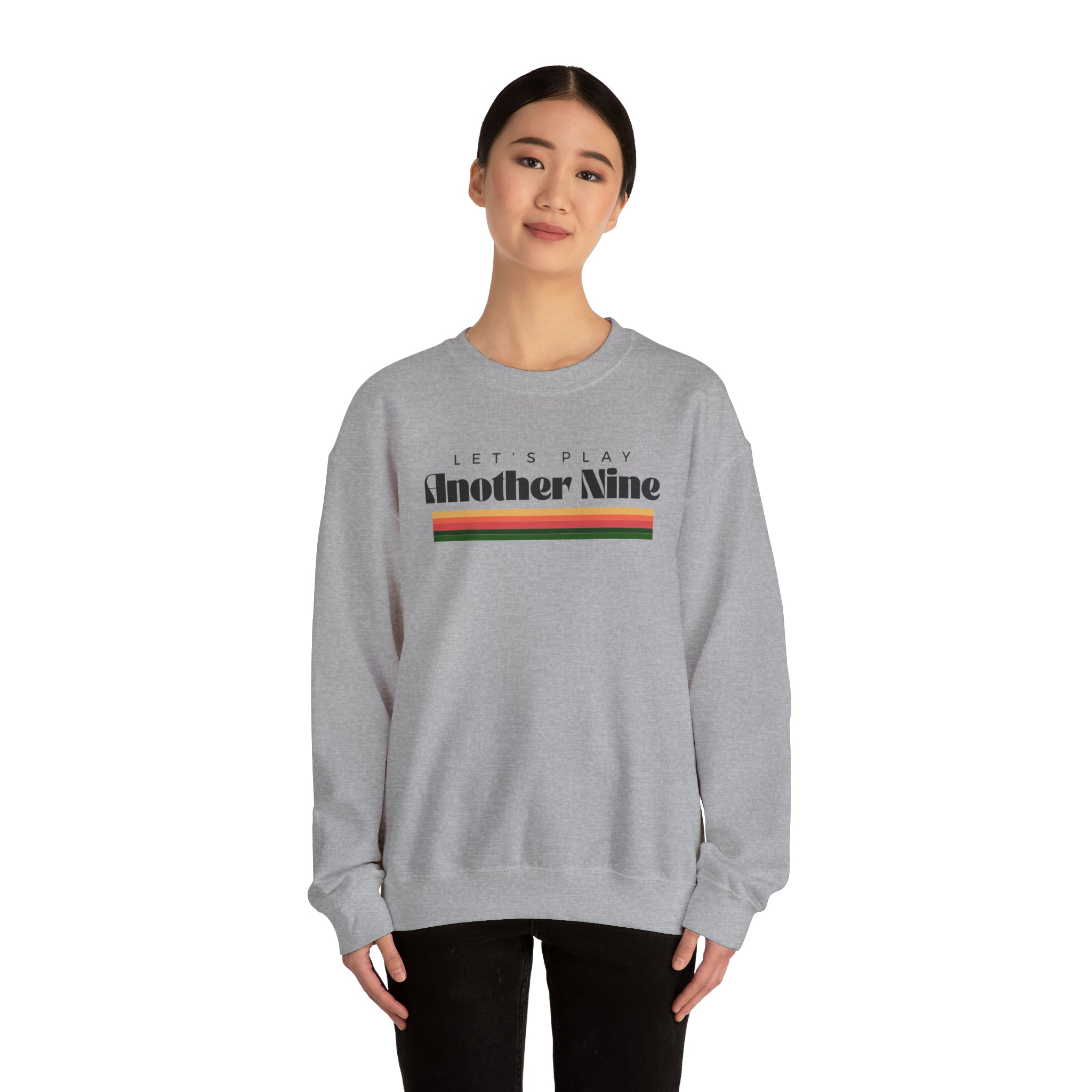 Retro Sunset Heavy-Blend Crewneck Sweatshirt
