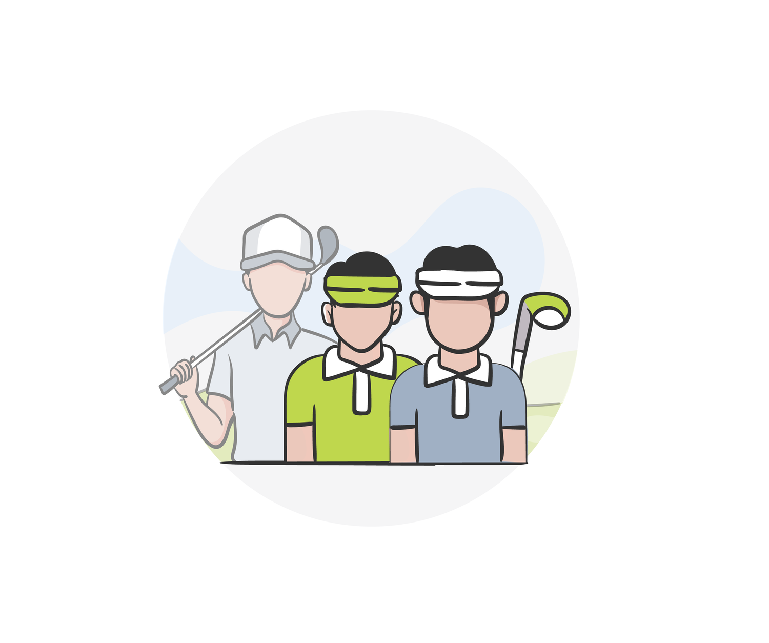 Golfers at Another Nine