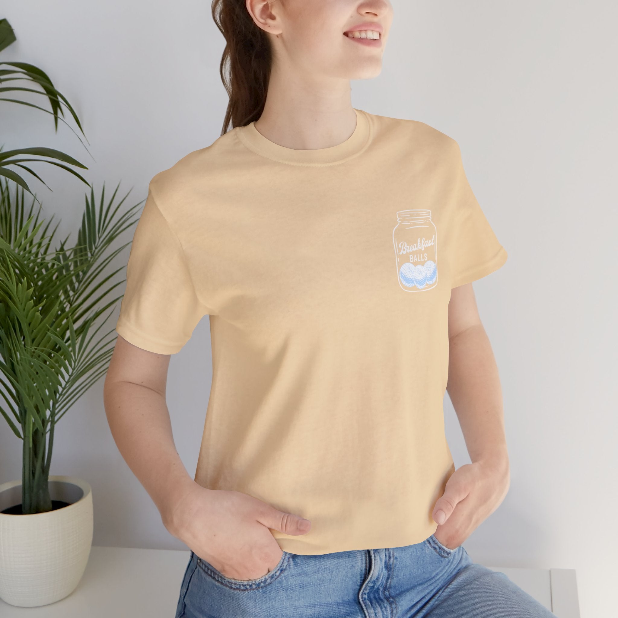 Breakfast Balls Unisex Short Sleeve Tee